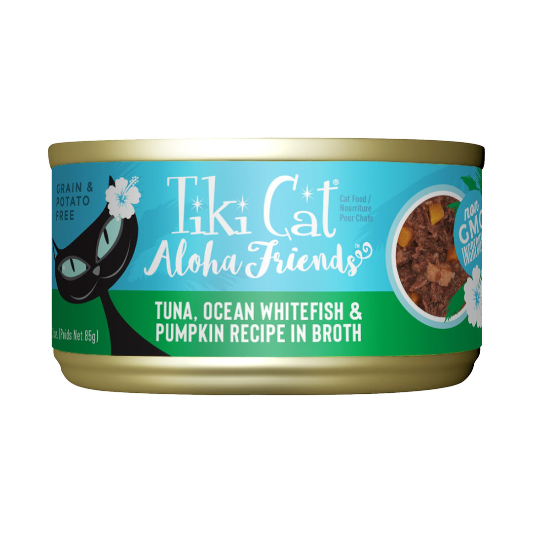 Tiki Cat Aloha Friends Tuna, Ocean Whitefish, And Pumpkin (3oz)