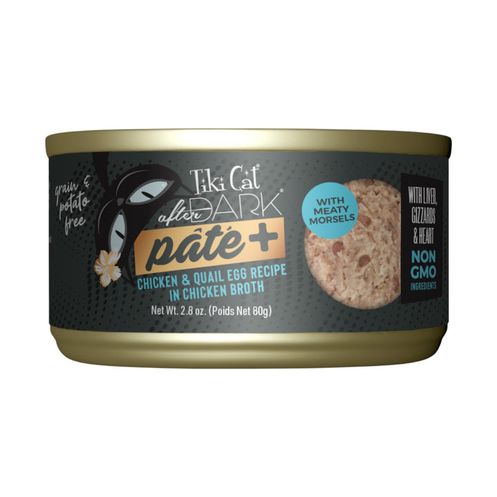 Tiki Cat After Dark Pate+ Chicken &amp; Quail Egg (2.8oz)