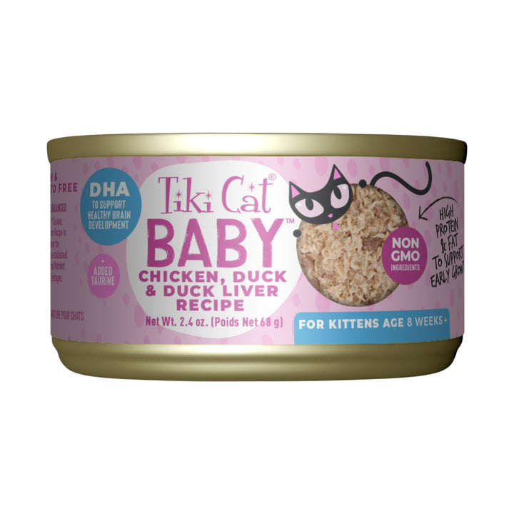 Tiki Cat Baby Chicken, Duck &amp; Duck Liver (2.4oz)