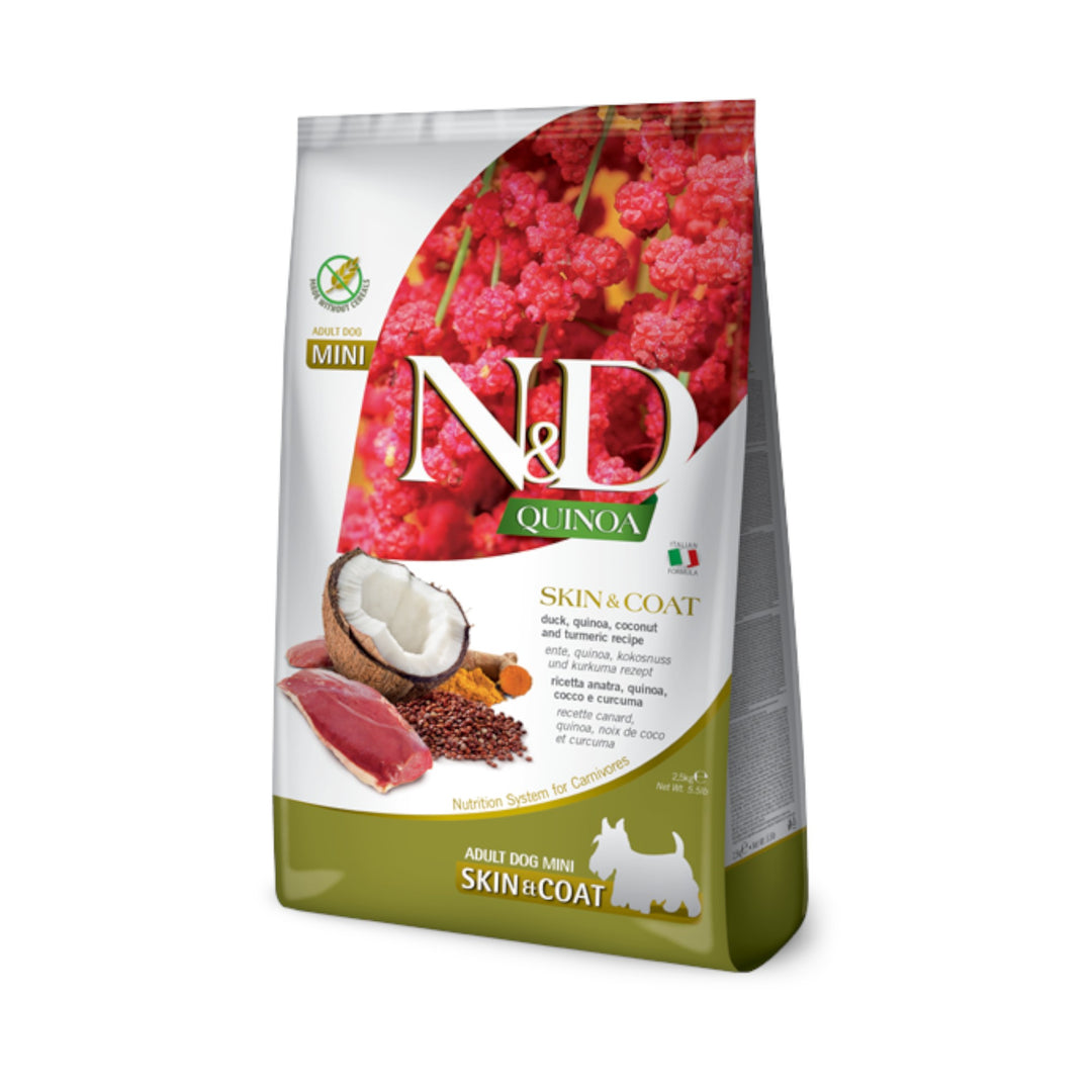 Farmina Quinoa Skin &amp; Coat Duck Dog Mini (2.5kg)