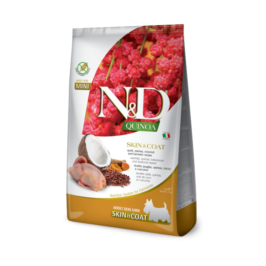 Farmina Quinoa Skin &amp; Coat Quail Dog Mini (2.5kg)