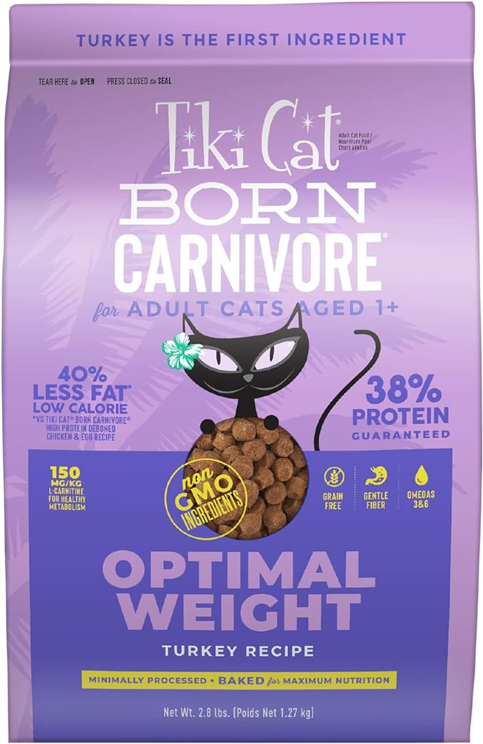 TIKI CAT B/C OPTIMAL WEIGHT TURKEY 2.8LB - Tail Blazers Etobicoke