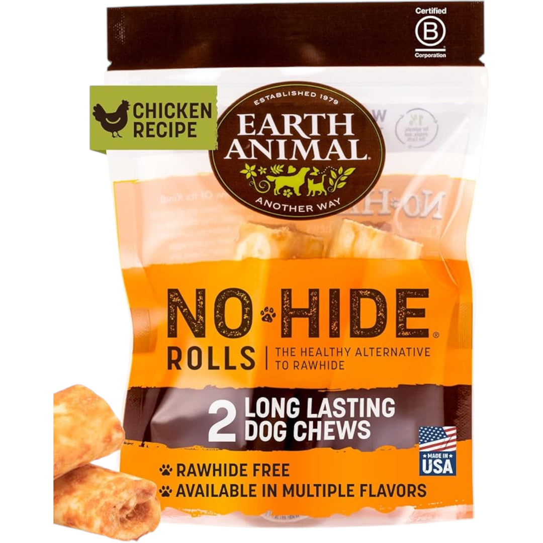 EARTH ANIMAL NO HIDE CHIC CHEW SM 2PK