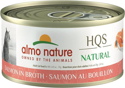 Almo Nature HQS Natural Salmon & Broth Cat Can (70g) - Tail Blazers Etobicoke