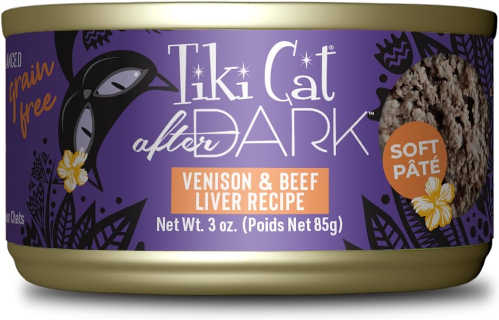 Tiki Cat After Dark Pâté Venison & Beef Liver Recipe 3oz