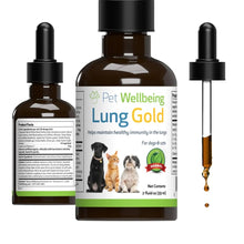 Pet Wellbeing Lung Gold for Dogs and Cats 4OZ