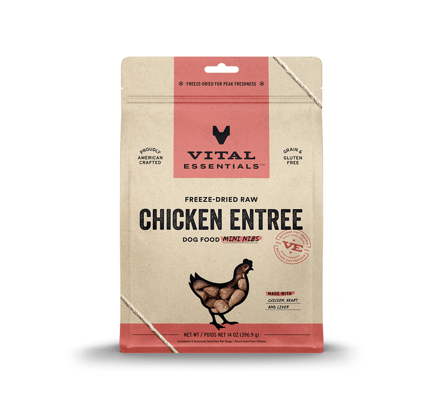Vital Essentials Dog Freeze-Dried Chicken Mini Nibs (14oz)