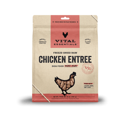 Vital Essentials Dog Freeze-Dried Chicken Mini Nibs (25oz)