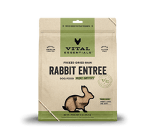 Vital Essentials Dog Freeze-Dried Rabbit Entree Mini Patties (14oz)