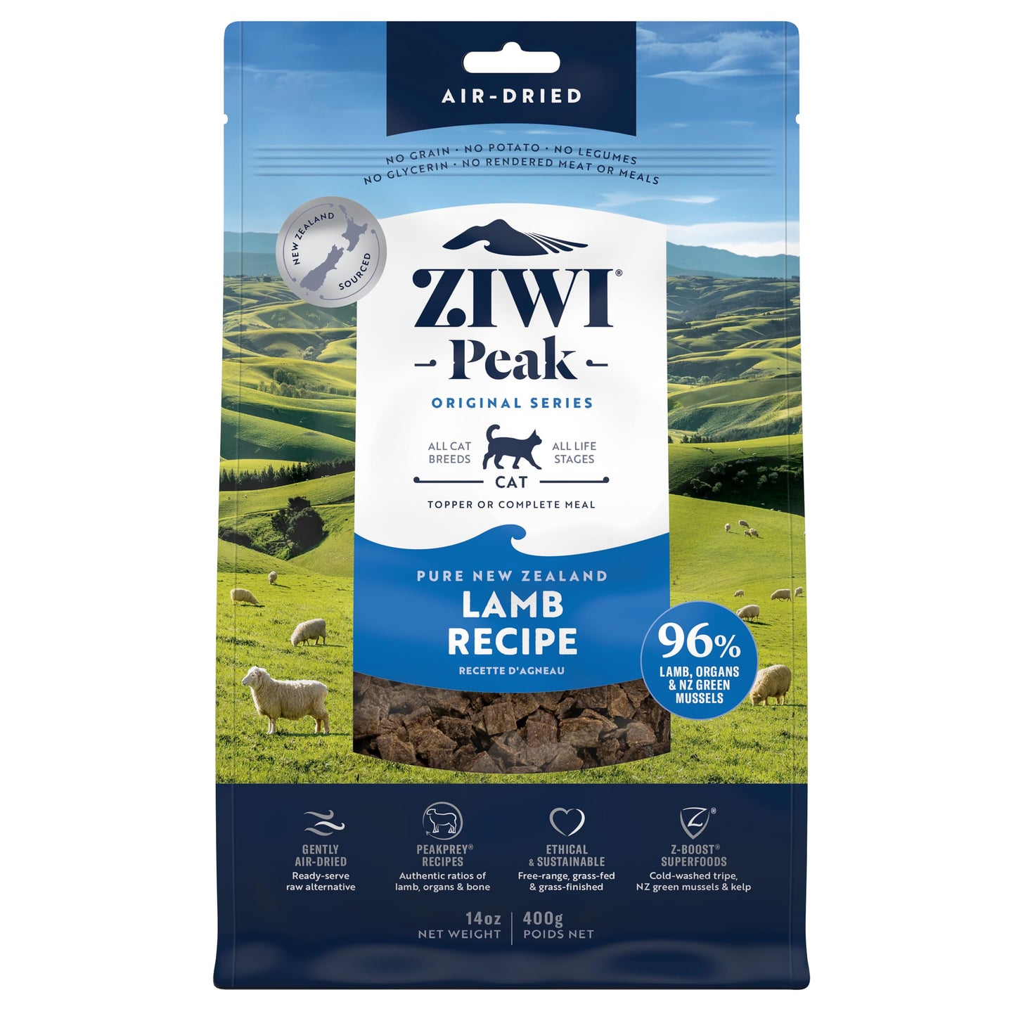 Ziwi Ziwipeak Cat Air-Dried Lamb (400G)