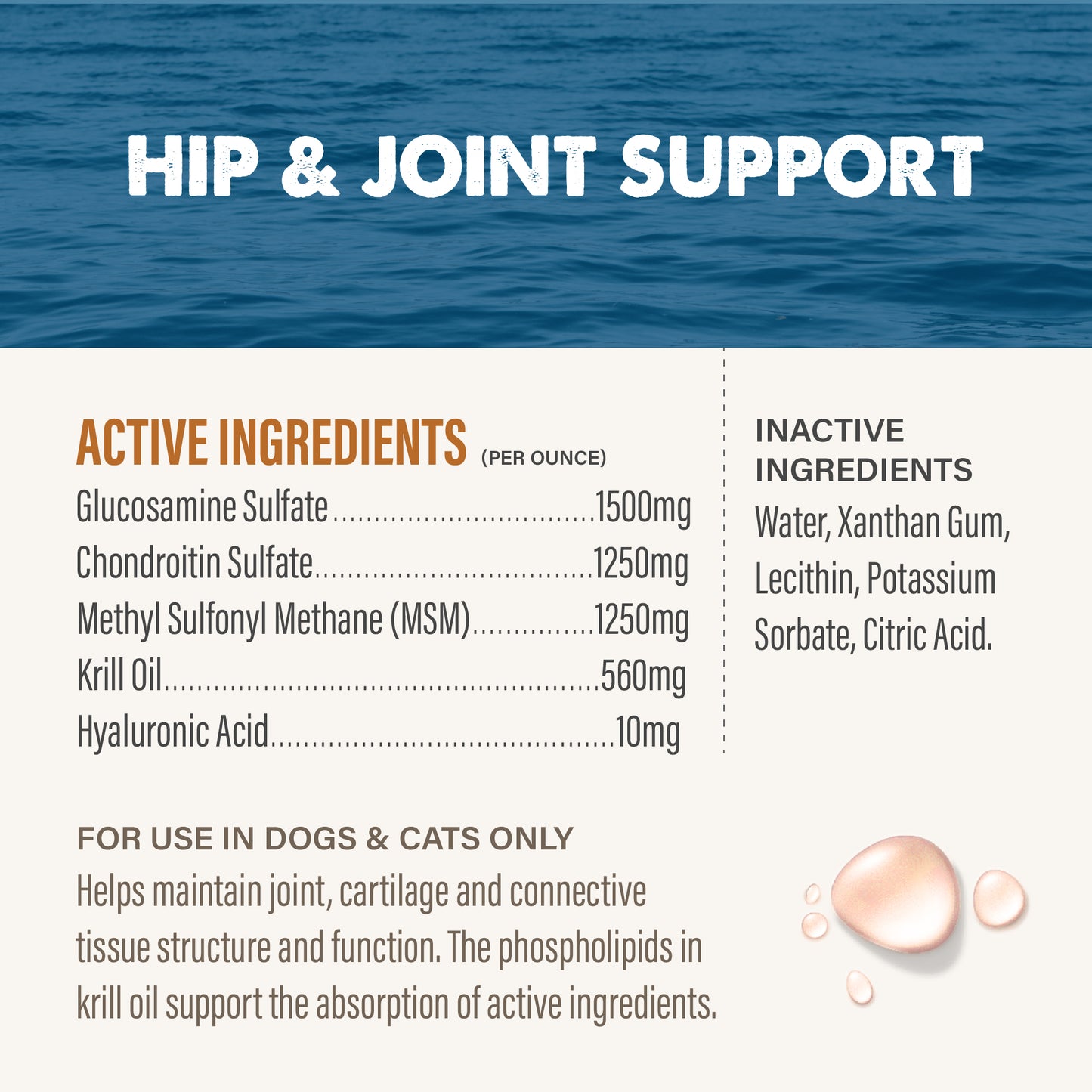 Grizzly Joint Aid Liquid Hip and Joint Product (16oz)