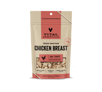 Vital Essentials Dog Freeze-Dried Chicken Breast Treat (2.1oz)