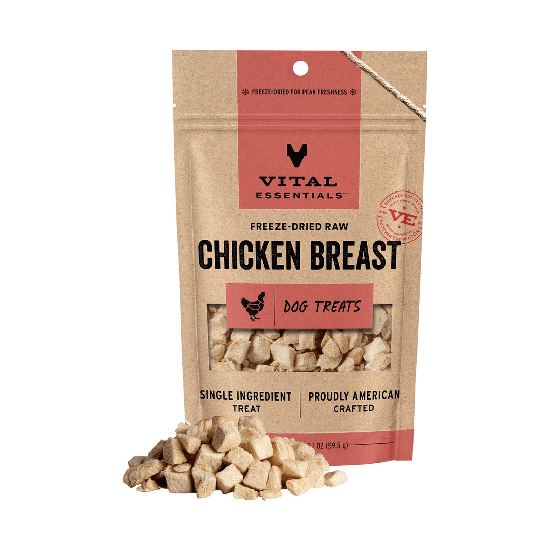 Vital Essentials Dog Freeze-Dried Chicken Breast Treat (2.1oz)