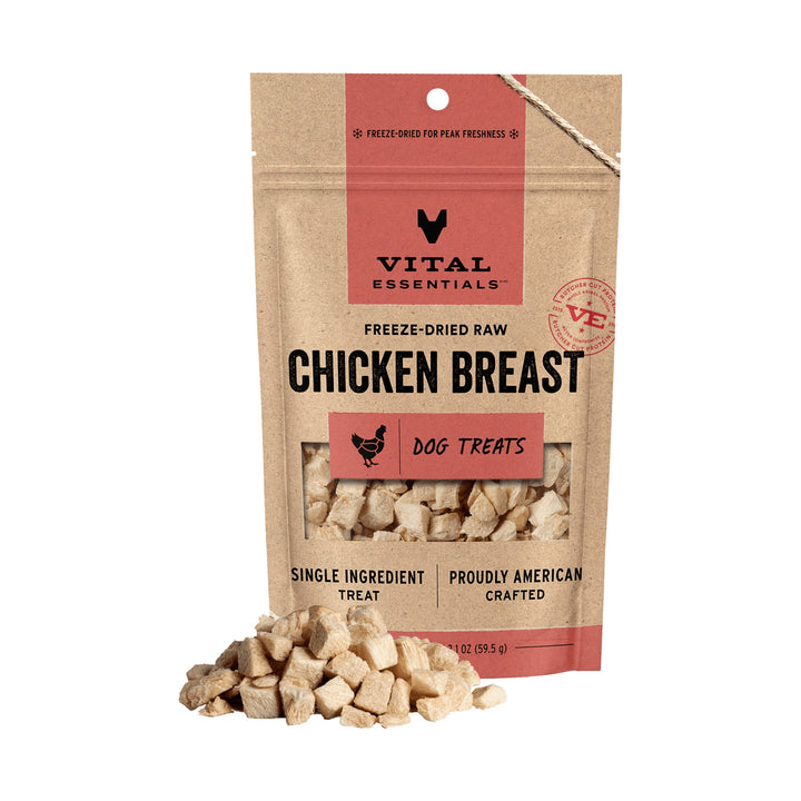Vital Essentials Dog Freeze-Dried Chicken Breast Treat (2.1oz)