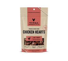 Vital Essentials Dog Freeze-Dried Chicken Hearts Treat (1.9oz)