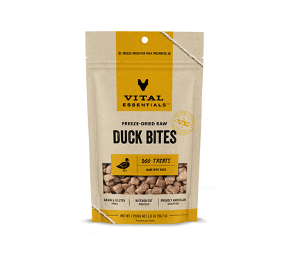 Vital Essentials Dog Freeze-Dried Duck Bites Treat (2oz)