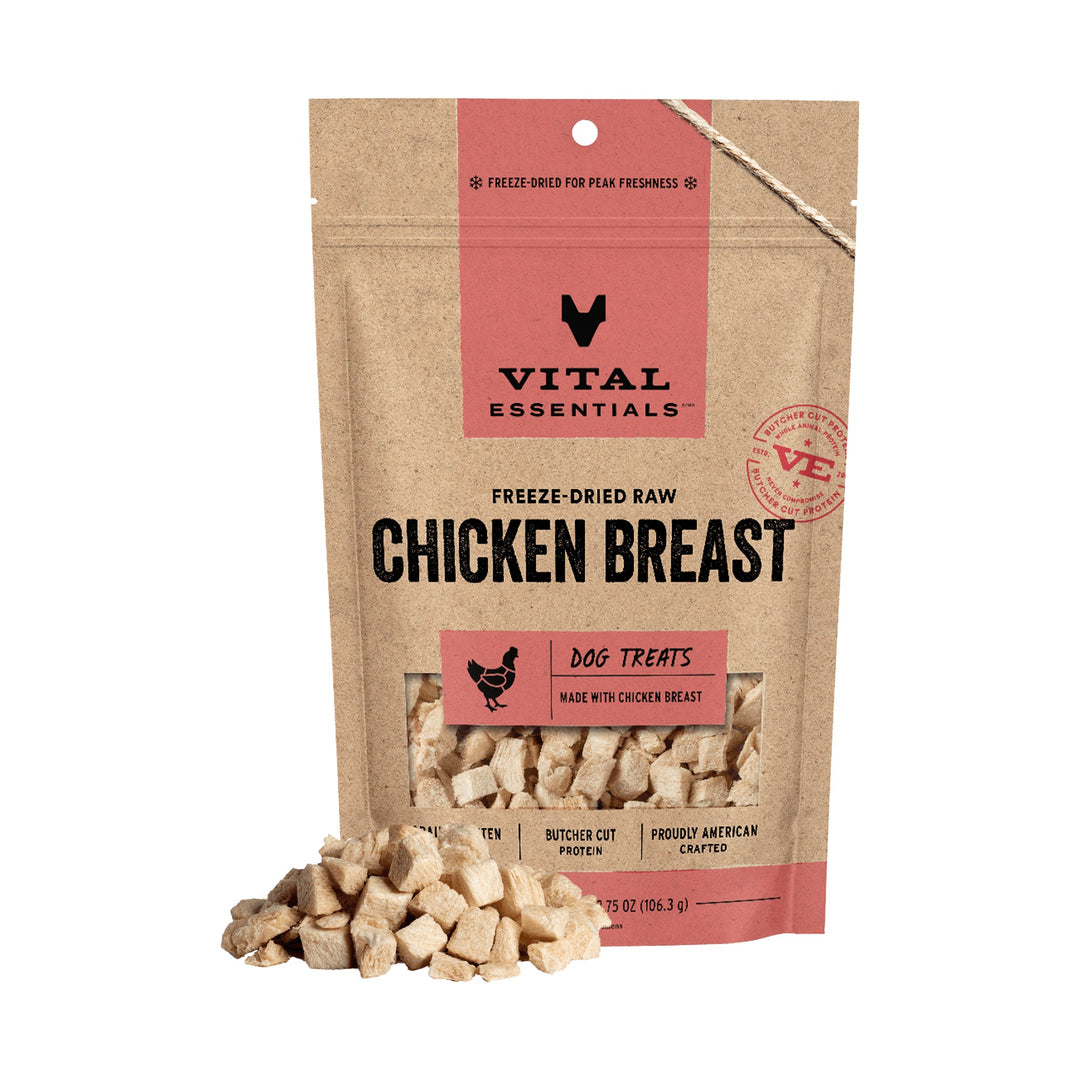 Vital Essentials Dog Freeze-Dried Chicken Breast Treat (3.75oz)