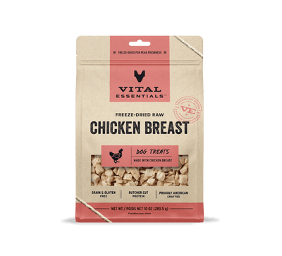 Vital Essentials Dog Freeze-Dried Chicken Breast Treat (10oz)