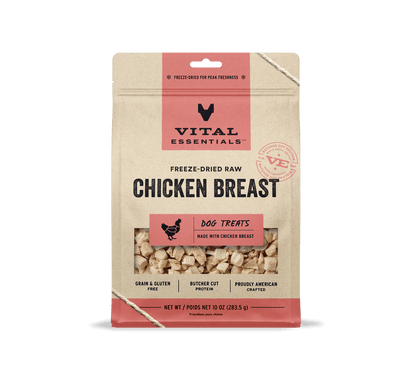 Vital Essentials Dog Freeze-Dried Chicken Breast Treat (10oz)