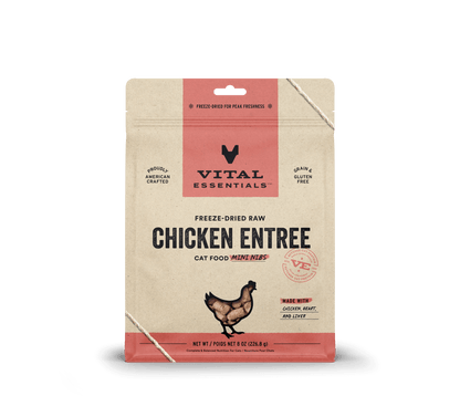 Vital Essentials Cat Freeze-Dried Chicken Mini Nibs (8oz)