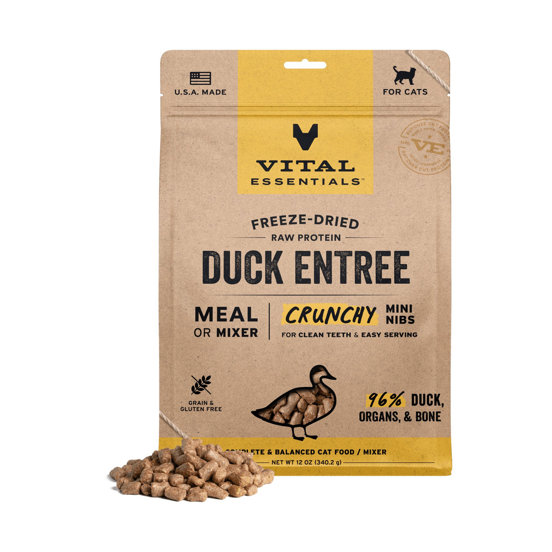 Vital Essentials Cat Freeze-Dried Duck Mini Nibs (12oz)