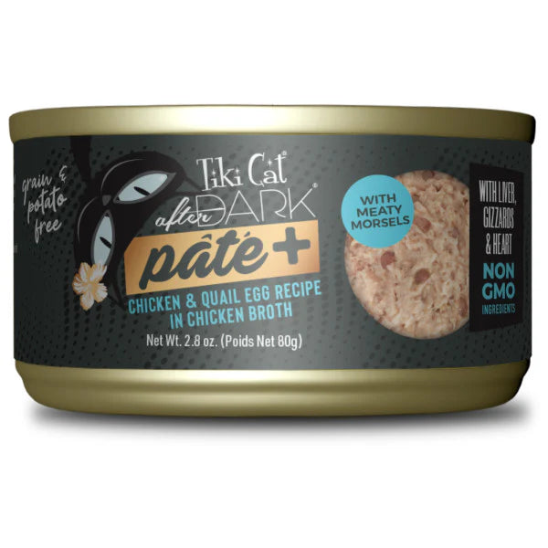 Tiki Cat After Dark Pate+ Chicken & Quail Egg 2.8oz