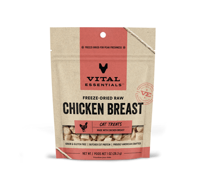 Vital Essentials Cat Freeze-Dried Chicken Breast Treat (1oz)