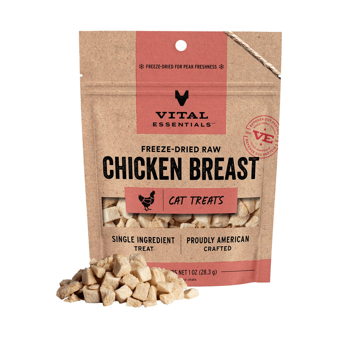 Vital Essentials Cat Freeze-Dried Chicken Breast Treat (1oz)