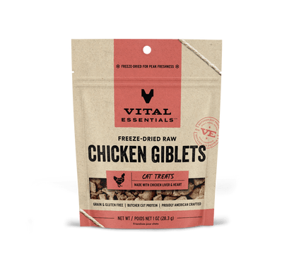 Vital Essentials Cat Freeze-Dried Chicken Giblets Treat (1oz)