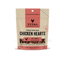 Vital Essentials Cat Freeze-Dried Chicken Hearts Treat (0.8oz)