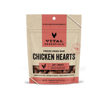 Vital Essentials Cat Freeze-Dried Chicken Hearts Treat (0.8oz)
