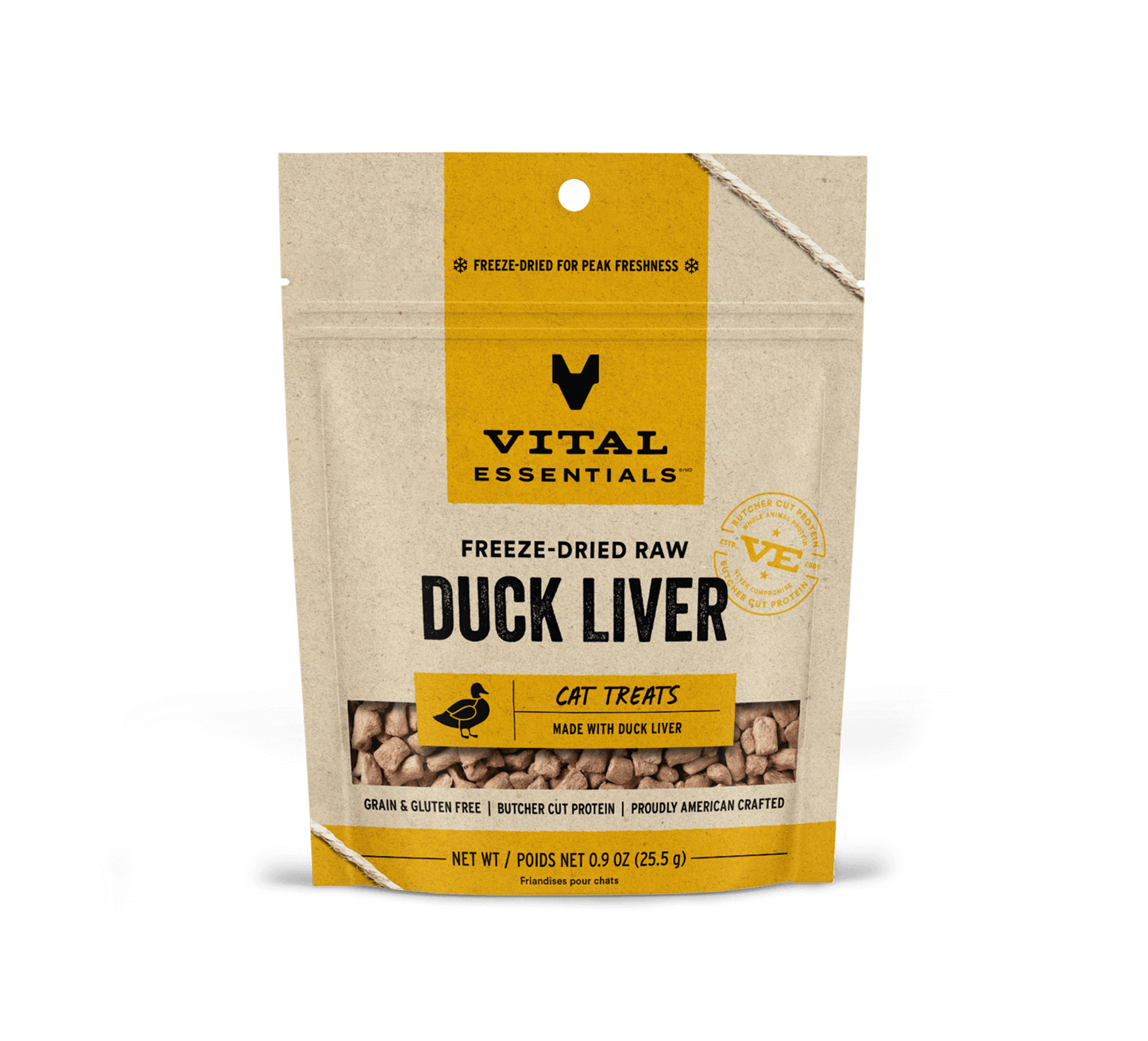 Vital Essentials Cat Freeze-Dried Duck Liver Treat (0.9oz)