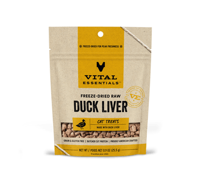 Vital Essentials Cat Freeze-Dried Duck Liver Treat (0.9oz)