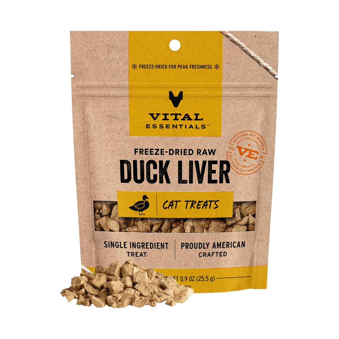 Vital Essentials Cat Freeze-Dried Duck Liver Treat (0.9oz)
