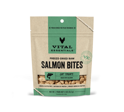 Vital Essentials Cat Freeze-Dried Salmon Bites Treat (1.1oz)
