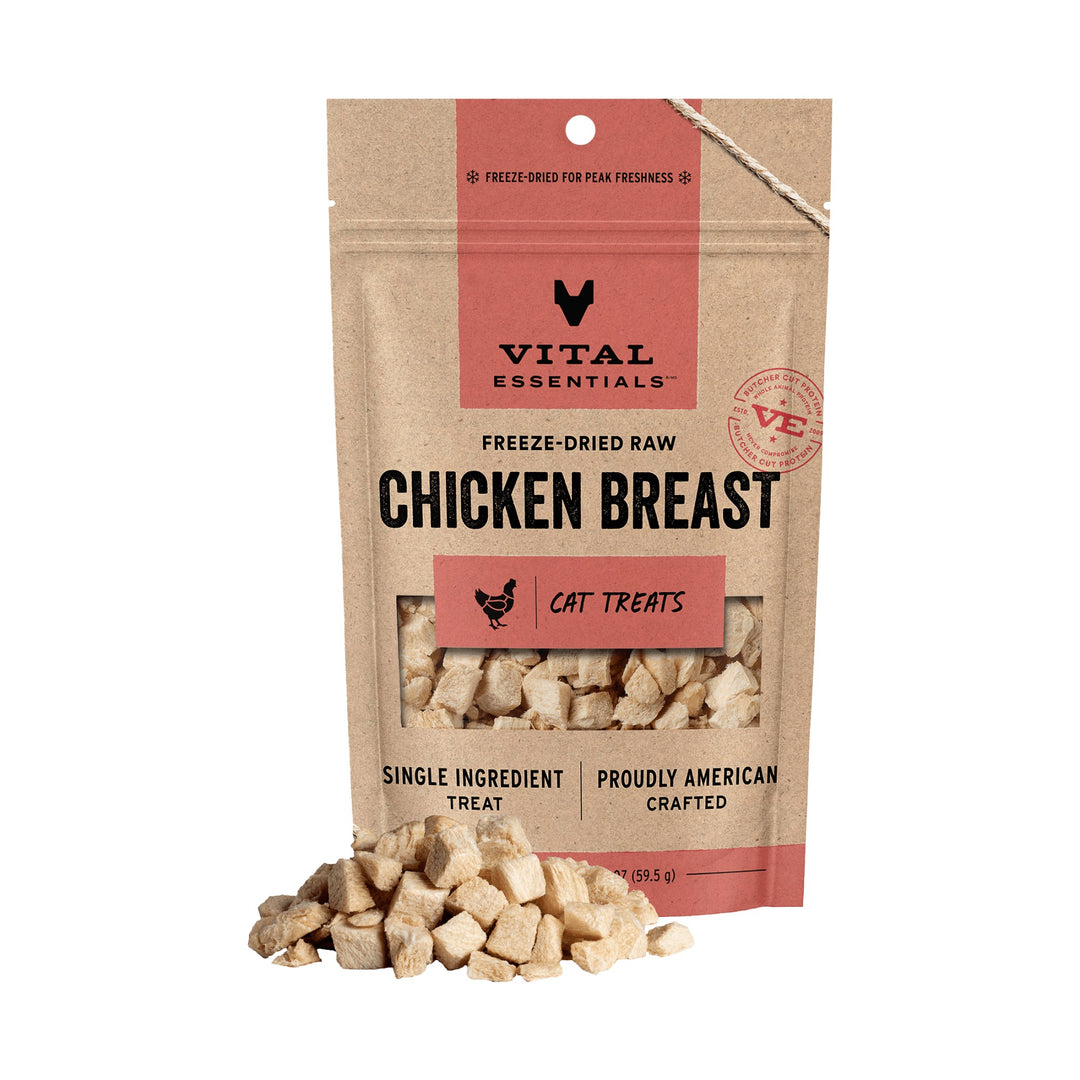 Vital Essentials Cat Freeze-Dried Chicken Breast Treat (2.1oz)