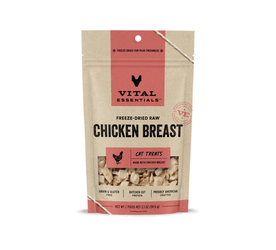 Vital Essentials Cat Freeze-Dried Chicken Breast Treat (2.1oz)