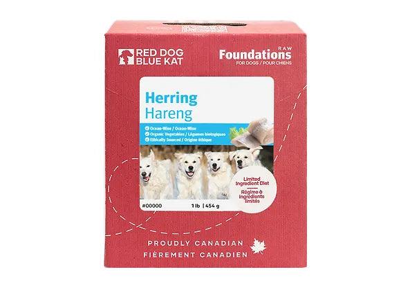 RDBK Red Dog Blue Kat Foundations Herring Dog (4x1/4lb) - Tail Blazers Etobicoke