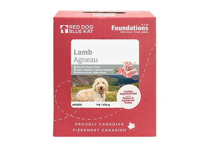 RDBK Red Dog Blue Kat Foundations Lamb Dog (4x1/4lb) - Tail Blazers Etobicoke