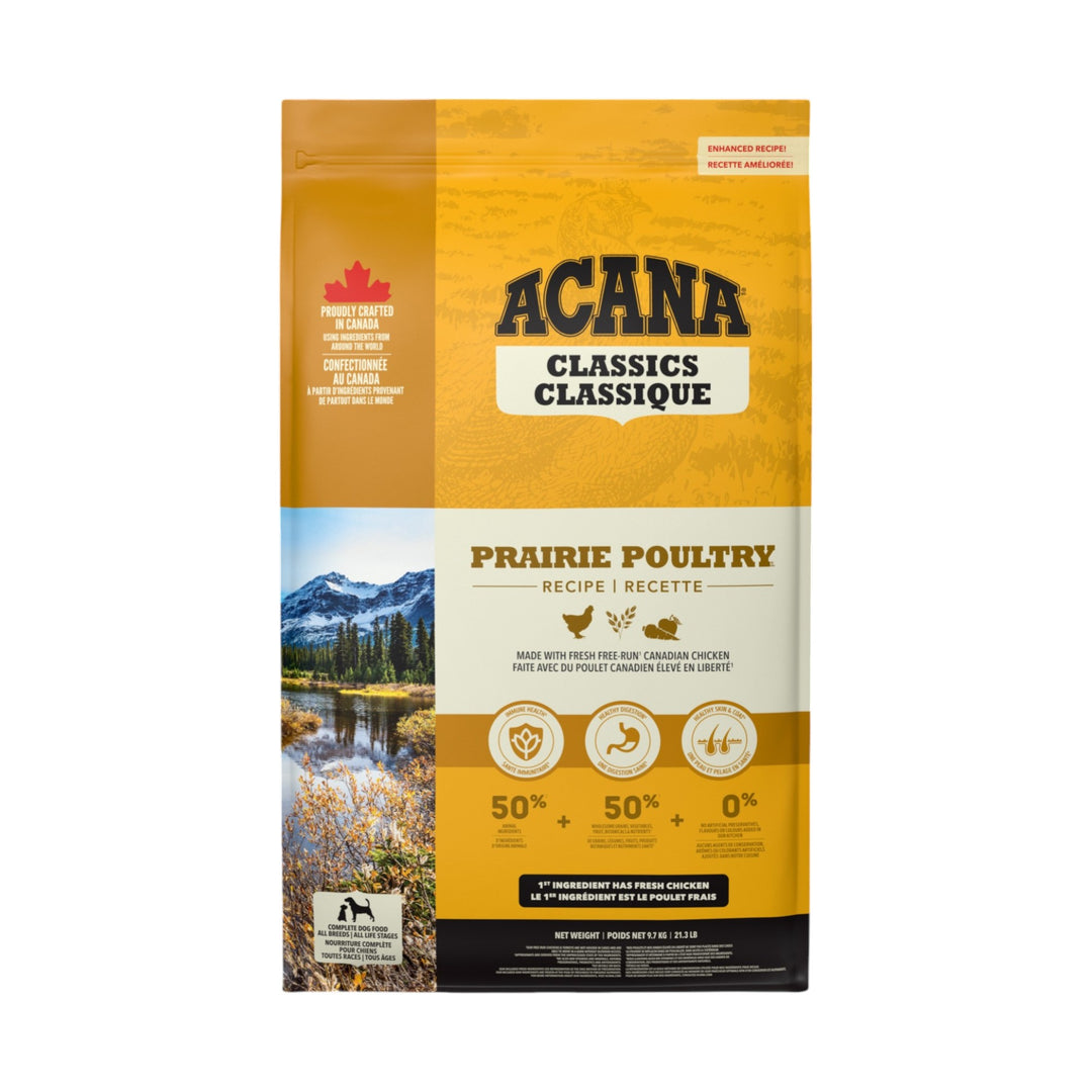 Acana Classic Prairie Poultry Dog Kibble (9.7kg)