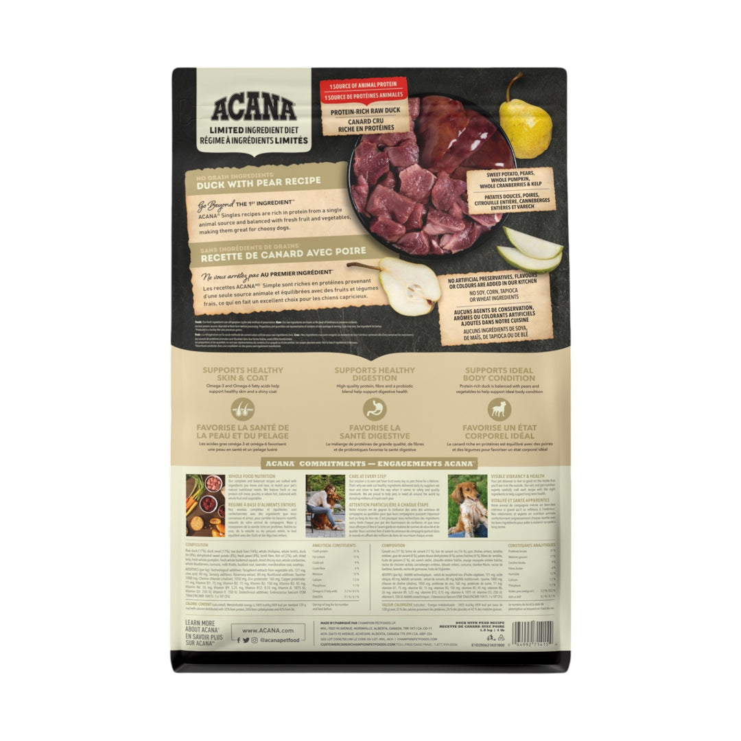 Acana Dog Singles Duck &amp; Pear (1.8kg)