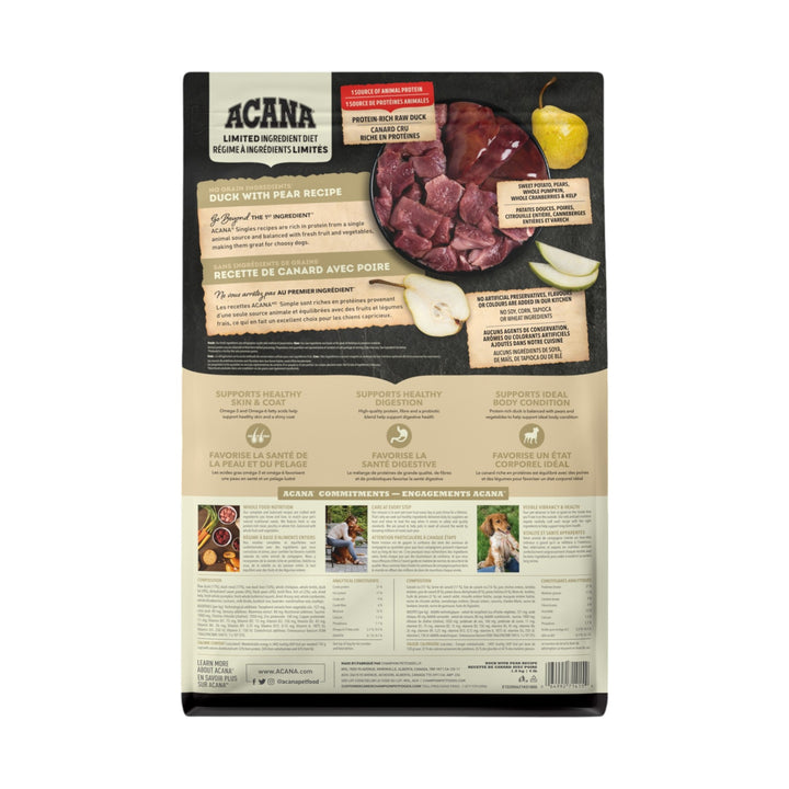 Acana Dog Singles Duck &amp; Pear (1.8kg)