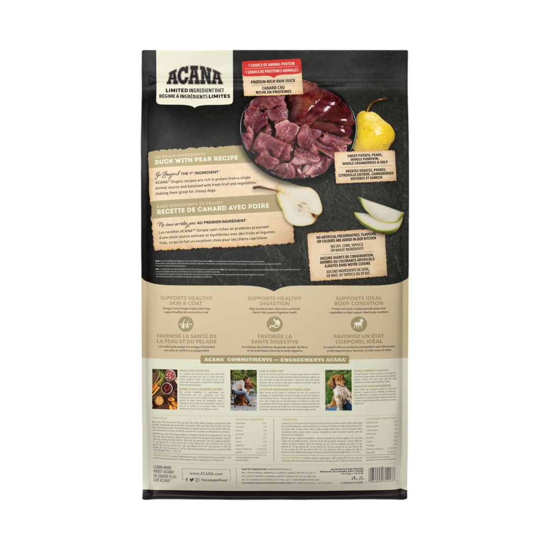 Acana Dog Singles Duck &amp; Pear (10.8kg)