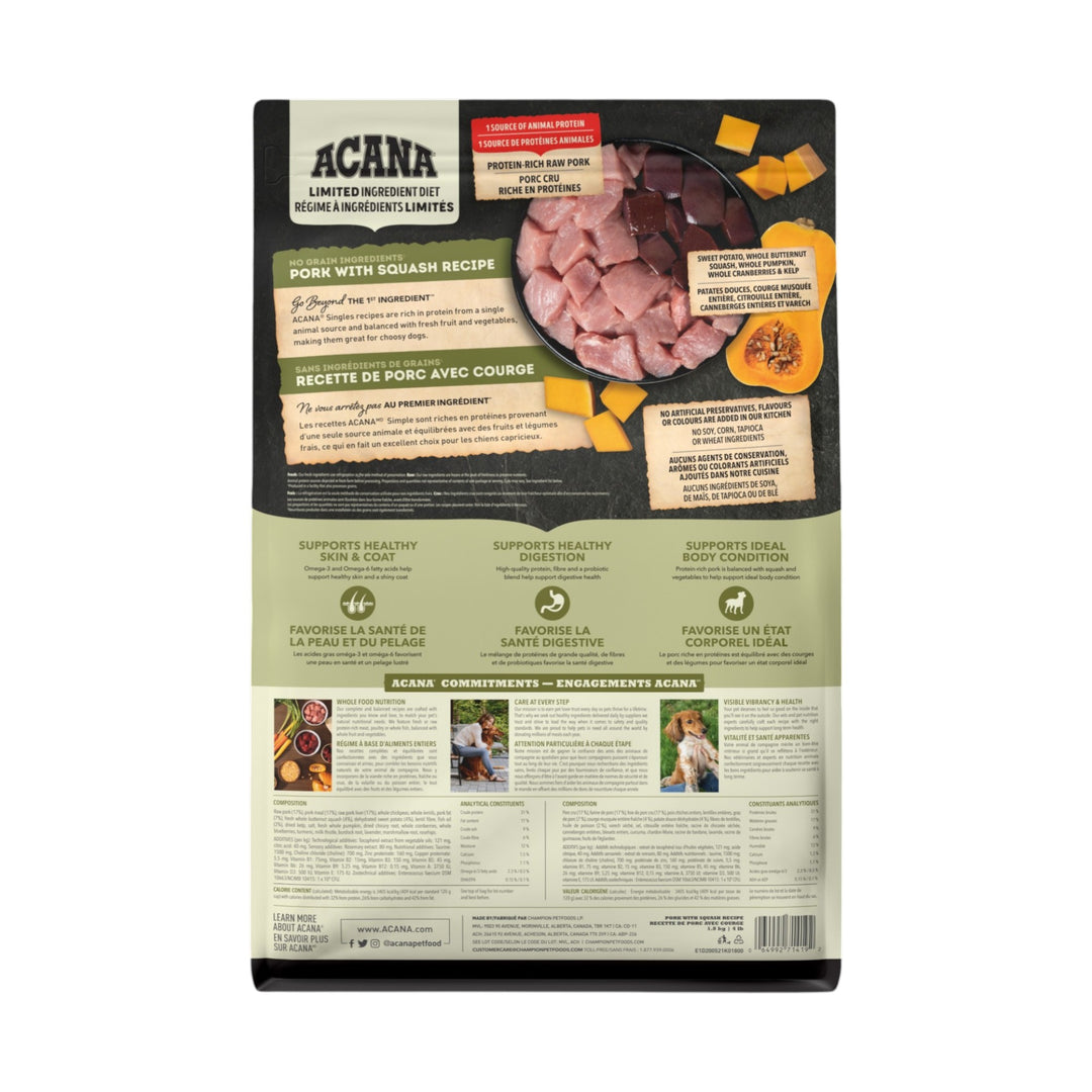 Acana Dog Singles Pork &amp; Squash (1.8kg)