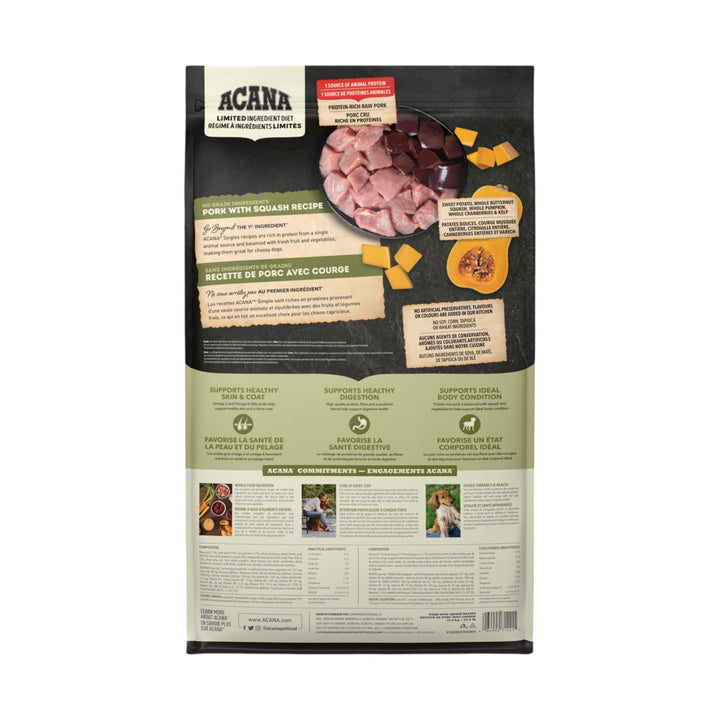 Acana Dog Singles Pork &amp; Squash (10.8kg)