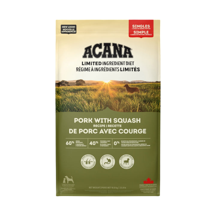 Acana Dog Singles Pork &amp; Squash (10.8kg)