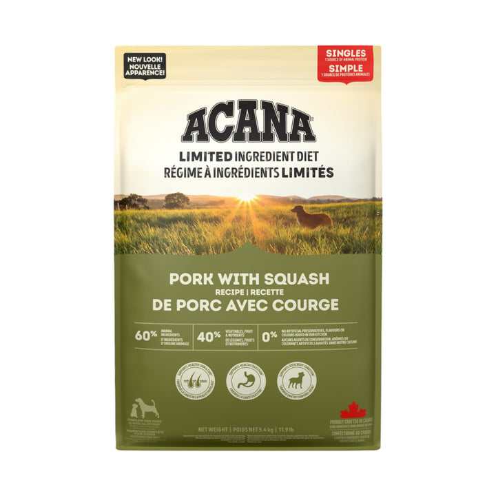 Acana Dog Singles Pork &amp; Squash (5.4kg)