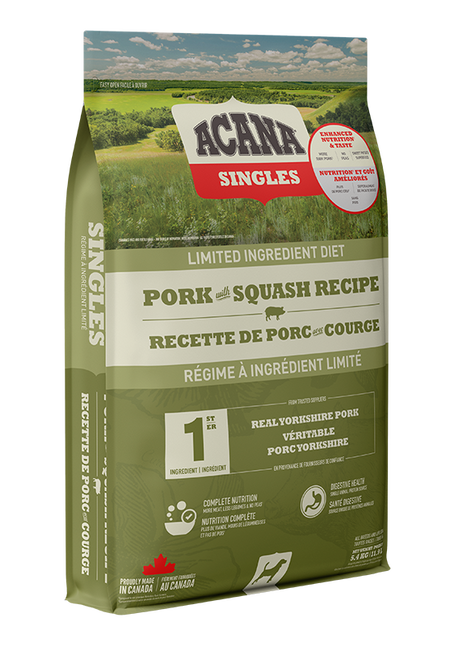 Acana Dog Singles Pork & Squash (1.8kg) - Tail Blazers Etobicoke