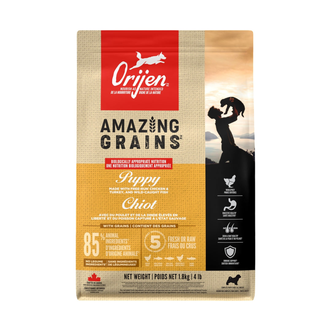 Orijen Amazing Grains Puppy Dry Dog Food (1.8kg)