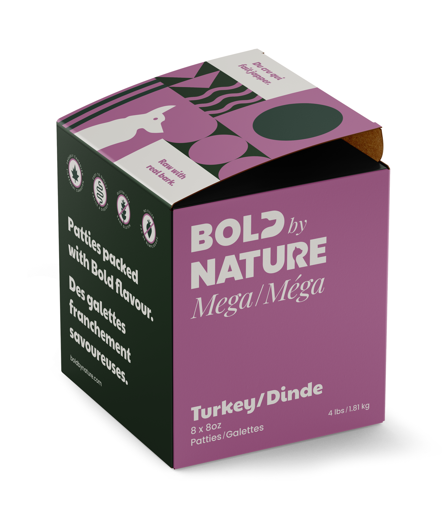 Bold By Nature Mega Turkey Dog (4lb)